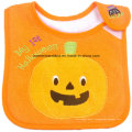 OEM Produce design personnalisé Double couches Cotton Terry Red Broidered Baby Bibs